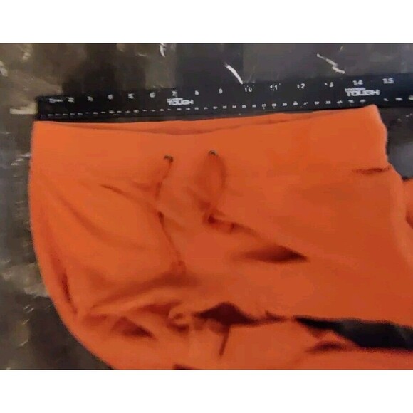 No Boundaries Womens Juniors 7/9 Cropped Capri Sweatpants Apricot Sunset Orange - Picture 5 of 7